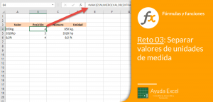 separar valores excel