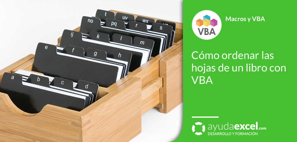 ordenar las hojas de un libro con vba excel