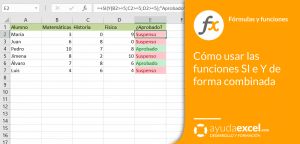 funcion si excel funcion y excel