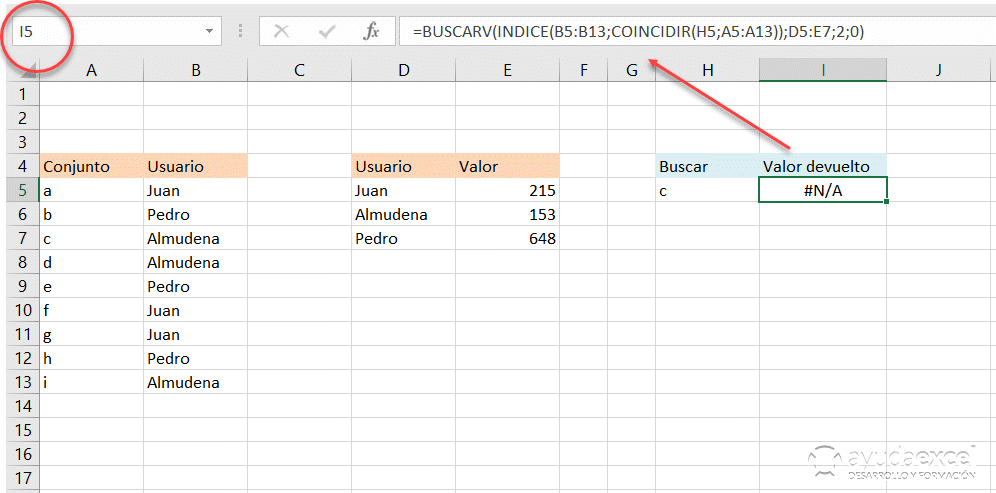 Excel evaluar fórmula