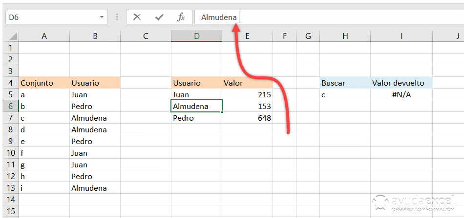 Excel fórmula evaluar herramienta