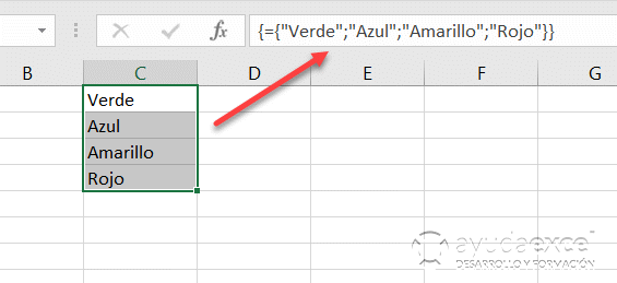 formula matricial vertical excel