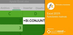 Nuevas funciones Excel 2019