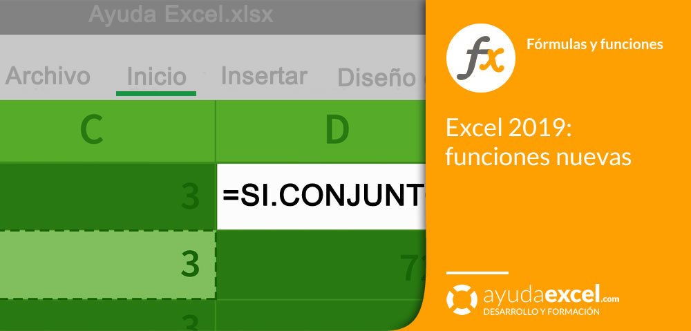 Nuevas funciones Excel 2019