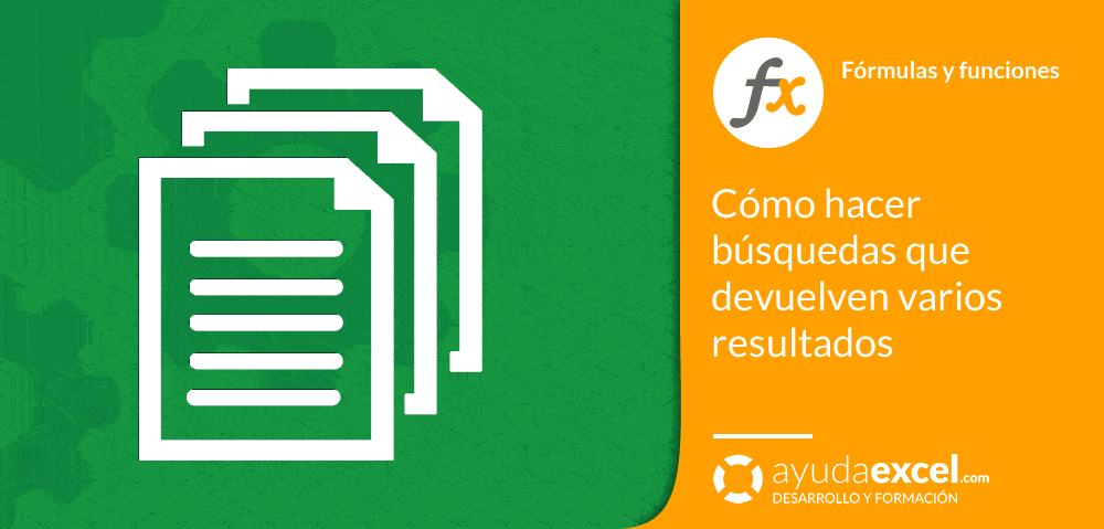 búsquedas varios resultados excel