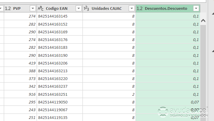 Combinar campos Power Query