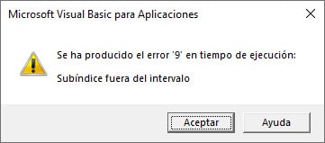 objeto workbook Error tiempo ejecución vba excel