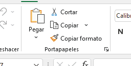 pegado especial excel